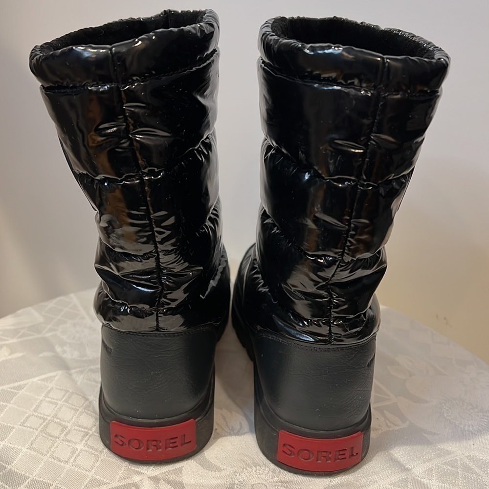 Sorel Sz 9 Joan of Arctic Next Lite Mid Puffy (Black) Women's Boots - Picture 9 of 11